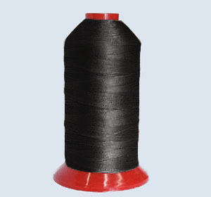 Filati in poliestere 100% alta tenacità colore nero Filati in poliestere 100% alta tenacità colore nero