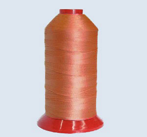 Filati in poliestere 100% alta tenacità colore arancio Filati in poliestere 100% alta tenacità colore arancio