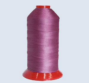Filati in poliestere 100% alta tenacità colore lampone