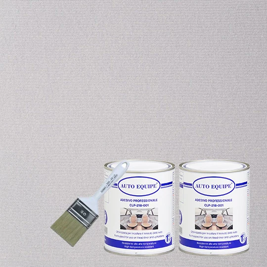 Kit completo tessuto per cielo auto stile vellutino grigio chiaro, bielastico, per una finitura elegante e pulita