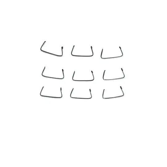 Vista dei punti metallici sfusi