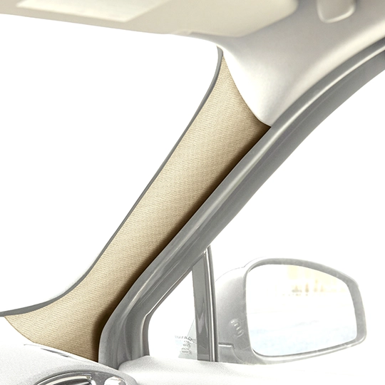 Tessuto bielastico per montanti colore beige
