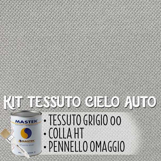 Kit tessuto cielo auto tipo Audi/Vw col. grigio chiaro compatibile Golf dalla serie V in poi